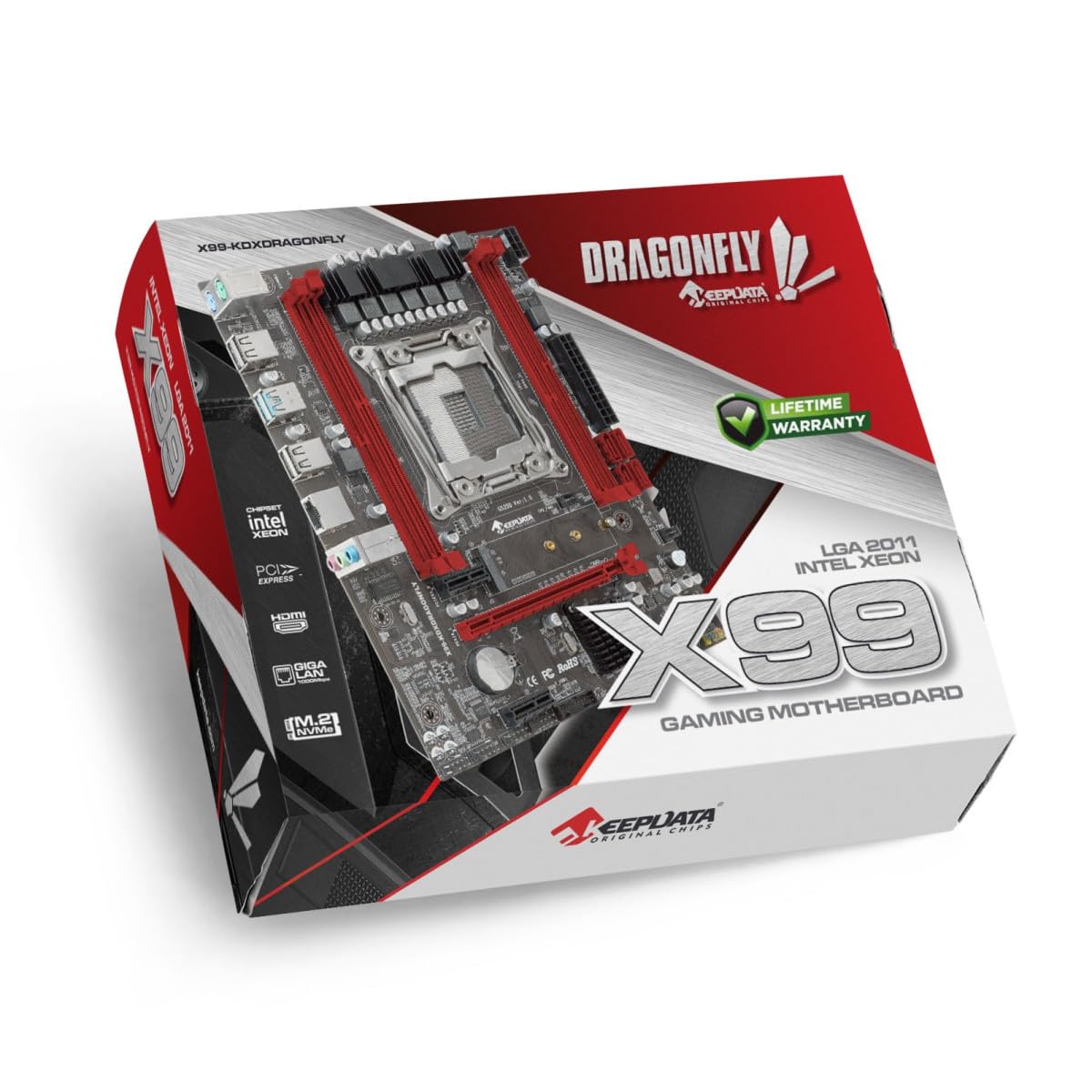 Placa Mãe X99-KDXDRAGONFLY KEEPDATA | Amazon.com.br